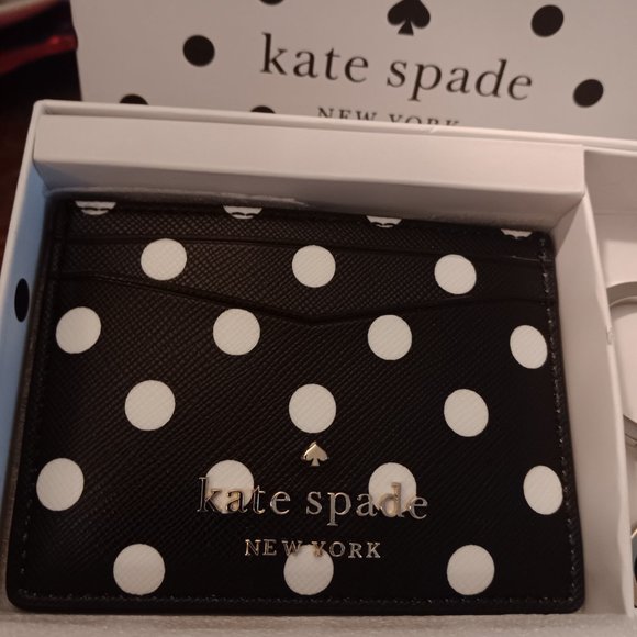 KATE SPADE CARD HOLDER N  DOUBLE FACED KEYCHAIN - Picture 2 of 10